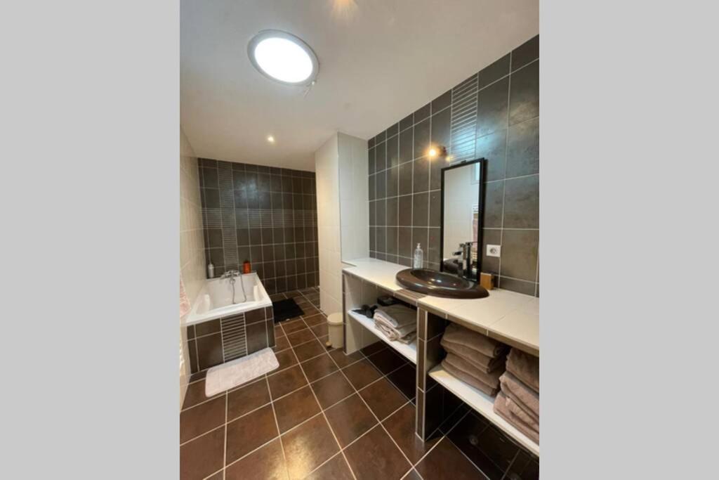 Superbe Appartement Avec 2 Chambres - 9 Personnes - Parking Prive تورنو-سور-رون المظهر الخارجي الصورة